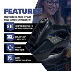 Handheld Industrial 1D/2D Barcode Reader w/Bundle🔸Similar to Datalogic PM9600🔸