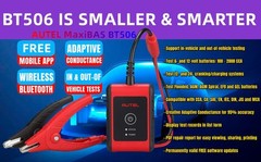 Autel MaxiBAS BT506 Battery Tester Electrical System Analysis Tool for Batter…