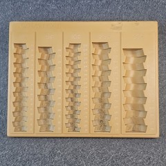 Lot of 2 Vintage Countex II Coin Sorting Trays MMF Industries Bank Teller Sorter
