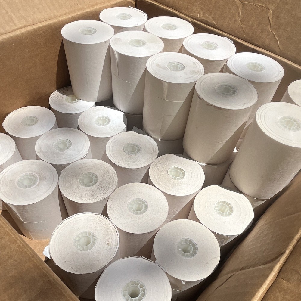 XWP-T220 Thermal Receipt Paper Roll 3 1/8 in (80mm) x 220 ft BPA-Free QTY 35