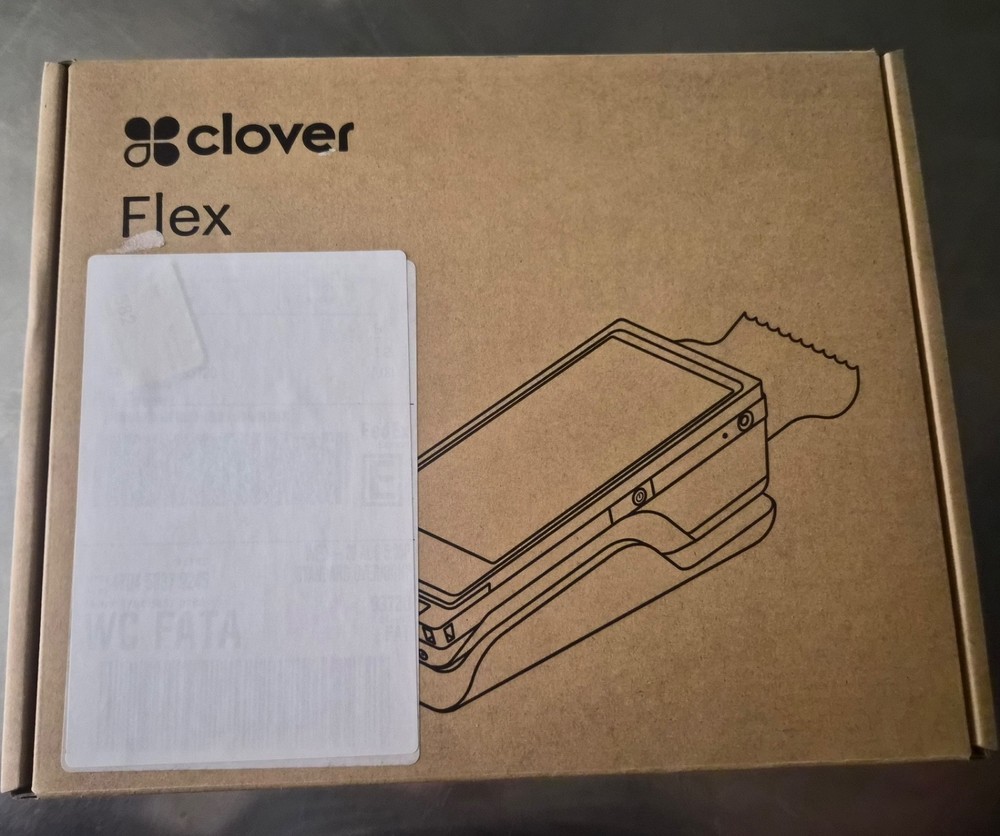 NEW SEALED Clover Flex 4 C406 POS Terminal w/ Wireless Charging Cradle