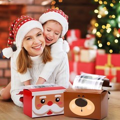12 Pcs Christmas Money Box for Cash Gift Pull Santa Dispenser Pop up Christma…