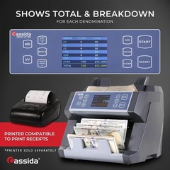 Fast 1,400 Notes/Min Money Counter with Detection