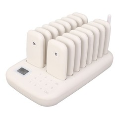 Wireless Calling System 16 Pagers 546yd Transmission 2 Working Modes Touch NPNF