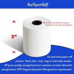 1-Ply, White, 165′ Length x 3″ Width (Case of 50)