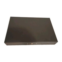 MMF INDUSTRIES HEAVY GAUGE STEEL CASH BOX & TRAY GRAY SUPER – No Lock Key