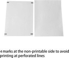 Safe 200 Page Thermal Paper – 8.5 x 11, Compatible with Peripage & Hprt Printers