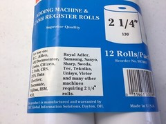 NCR Adding Machine Tape Paper Rolls Cash Register 12 rolls 2 1/4″ x130′ 997003