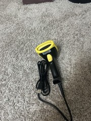 Black and Yellow Handheld Barcode Scanner with USB Cable