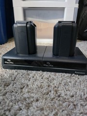 Intermec 1002UU02 Dual Bay Battery Charger CK3 CK70 CK71 852-918-002 w/4 Batt