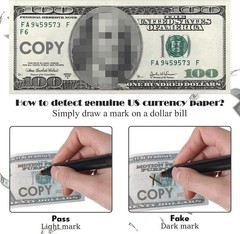 60 Count Counterfeit Bill Detector Pen Set – Essential Cash Protection Tool