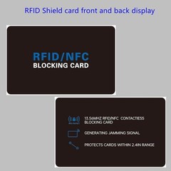 RFID Blocking Card – NFC Contactless Credit Debit Card Protector (5 Pack)