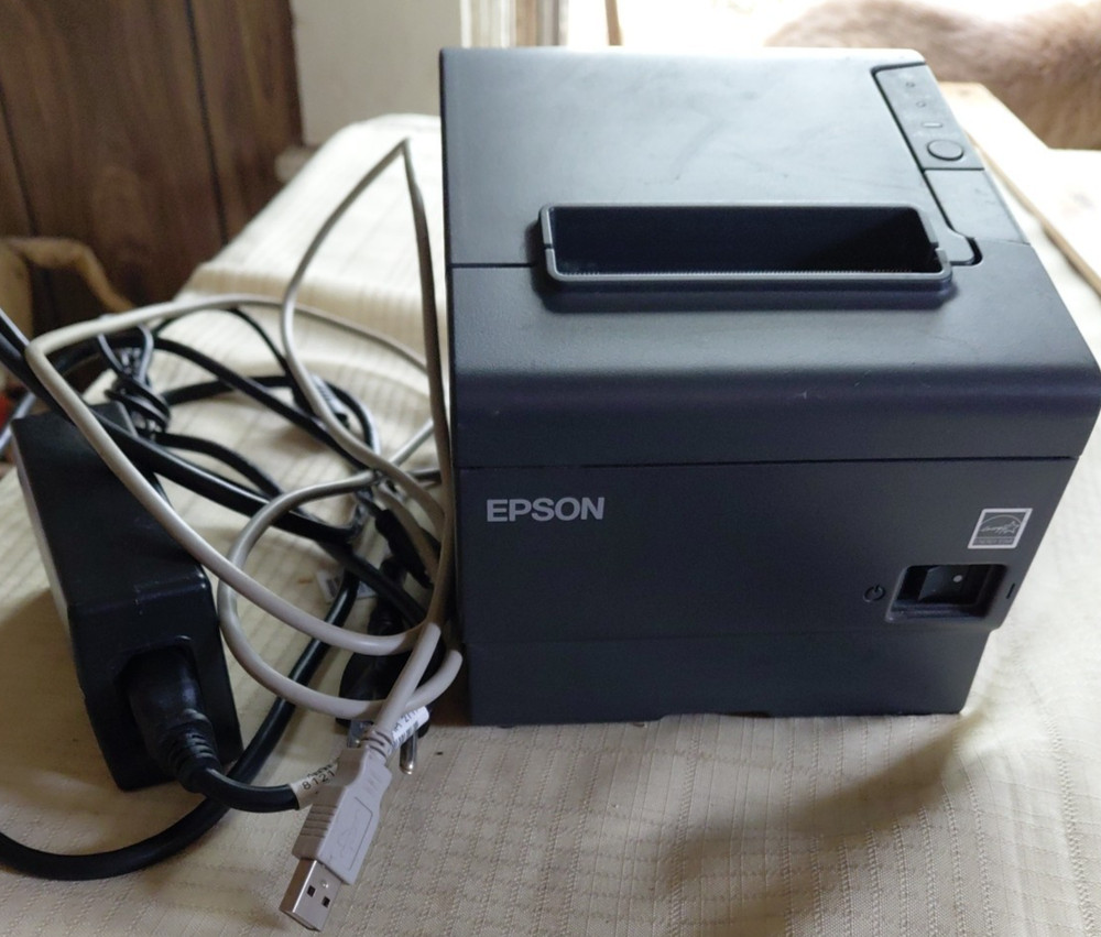 Epson TM-T88V M244A POS Thermal Printer Tested Includes Power Supply
