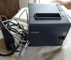 Epson TM-T88V M244A POS Thermal Printer Tested Includes Power Supply