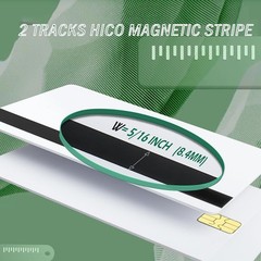 10 Pack SLE4442 Chip Blank Credit Cards with 2 Track Magnetic 10pack, white