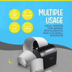 White Biodegradable POS Paper Rolls 32 Pack – 3 1/8″ x 230′
