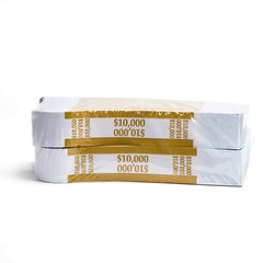 500 Self Sealing Currency Bands- $10,000 Denomination