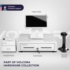 Volcora Thermal Receipt Printer, 80mm POS Printer w/Auto Cutter, White