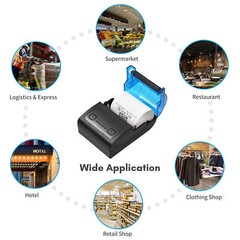 Bisofice Portable Thermal Printer 2 inch USB Receipt Bill Q9Z3