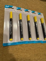 New 5 pack Jot Counterfeit Money Detector Pen Marker Fake Dollar Bill Currency