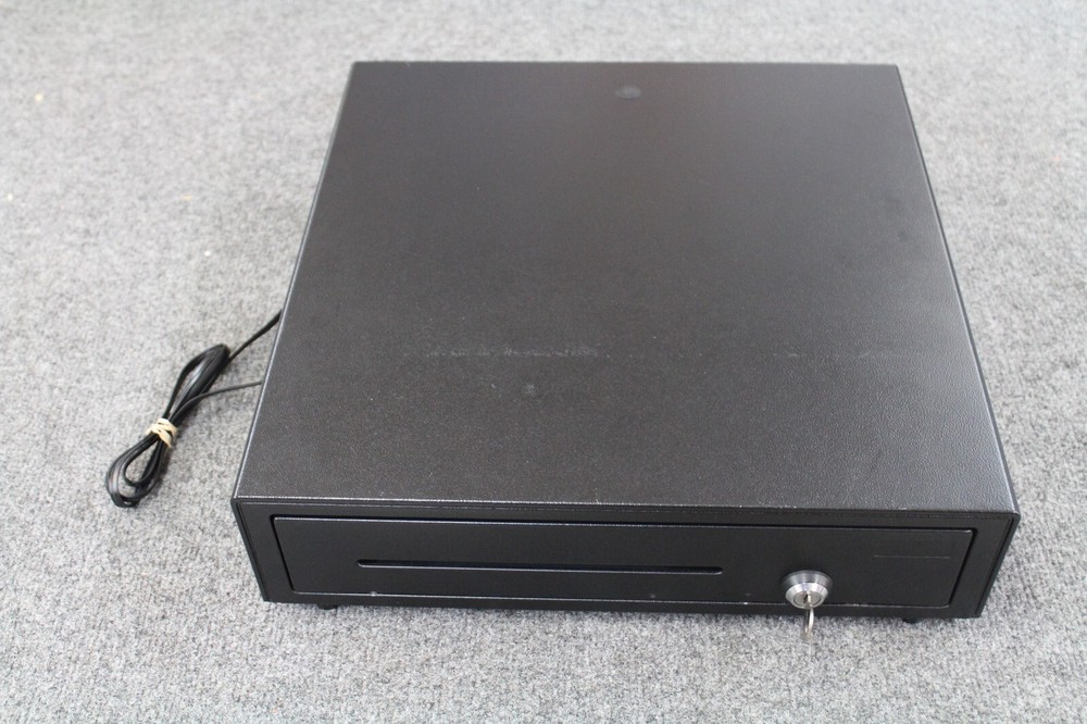 16″ Cash Drawer w/ Key and Electronic RJ-11 Cable (No Money Till) – Preowned