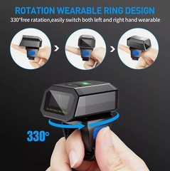 Eyoyo 2D Wireless Ring Wearable Barcode Reader Fit For Warehouse EY-026 Set of 3
