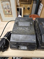 (2) Epson TM-U220B POS Receipt Printer For Parts or Repair
