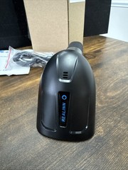 Bluetooth RealInn RL6200 BT Handheld USB 2D Barcode Scanner – Black/Blue NEW NIB