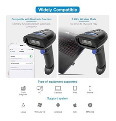 Netum NT-1228BC Bluetooth Wireless Barcode Scanner New Open Box