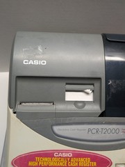 Casio PCR-T2000 Cash Register Thermal Print – Missing Drawer Key UNTESTED