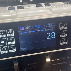 Unbranded AL-920 Multi-Currency Banknote Value Counter W/ Printer Tested