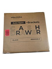 Volcora 500029-Z Black Auto Open Cash Drawer