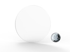 5″ Clear Acrylic Circle Disc, 3/16″ Thick Quality Plexiglass, Easy-Peel Film