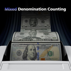 N71 Money Counter Machine Mixed Denomination, Dual-Display Mixed Denomination Va
