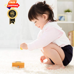 Mini Cash Box with Slot Small Money Mini, Orange Key Lock