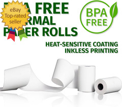 Thermal Paper Receipt Roll 2-1/4 X 50 BPA Free 50 Rolls