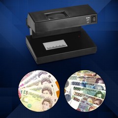 110V Counterfeit Bill Detector Cash Currency Banknotes Checker For USD EURO G6I7