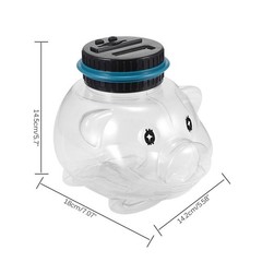 Digital Counting Money Jar 1.8L Capacity Digital Counting Bank