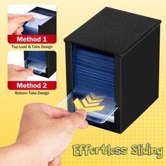 Toploader Dispenser & Penny Sleeve Holder – Dual Compartment Holds 250 Penny …