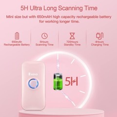 Eyoyo Mini 1D Bluetooth Barcode Scanner 3 in 1 Portable Wireless Barcode Reader