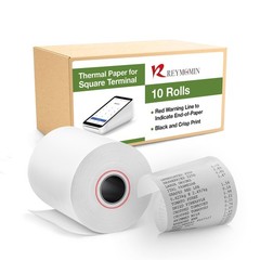 10 PCS Thermal Receipt Paper Rolls for Square Terminal Credit Card Machine
