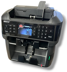 Amrotec X1000 Dollar Bill Counter – TESTED w/ POWER CORD (Broken Note Guide)