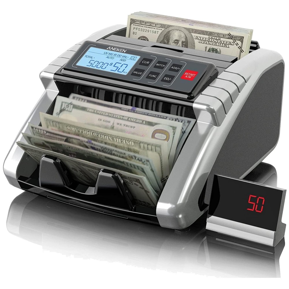 Precise Dollar/Euro Bill Counter with Multiple Functions