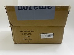 Maqra Paper Direct Thermal Linerless Labels Box of 6, 3 1/8 x 170″