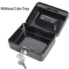 X-Small Cash Box with Lock – Money Saving Box for Cash Coins, Small Lock Box