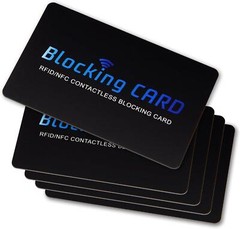 Rfid Blocking Card, Contactless Nfc Debit Credit Card Passport Protector Blocker