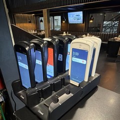 Toast Go 2 Restaurant POS Handheld Terminals w/ Multi-Bay Charging Dock, B/W