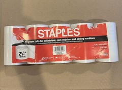Thermal Paper Rolls Staples Pack of 10 2 1/4 57mm