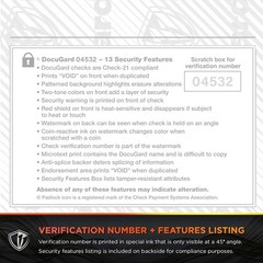 Top-Loading Business Checks with Perforations for Easy Separation, 500 Sheets