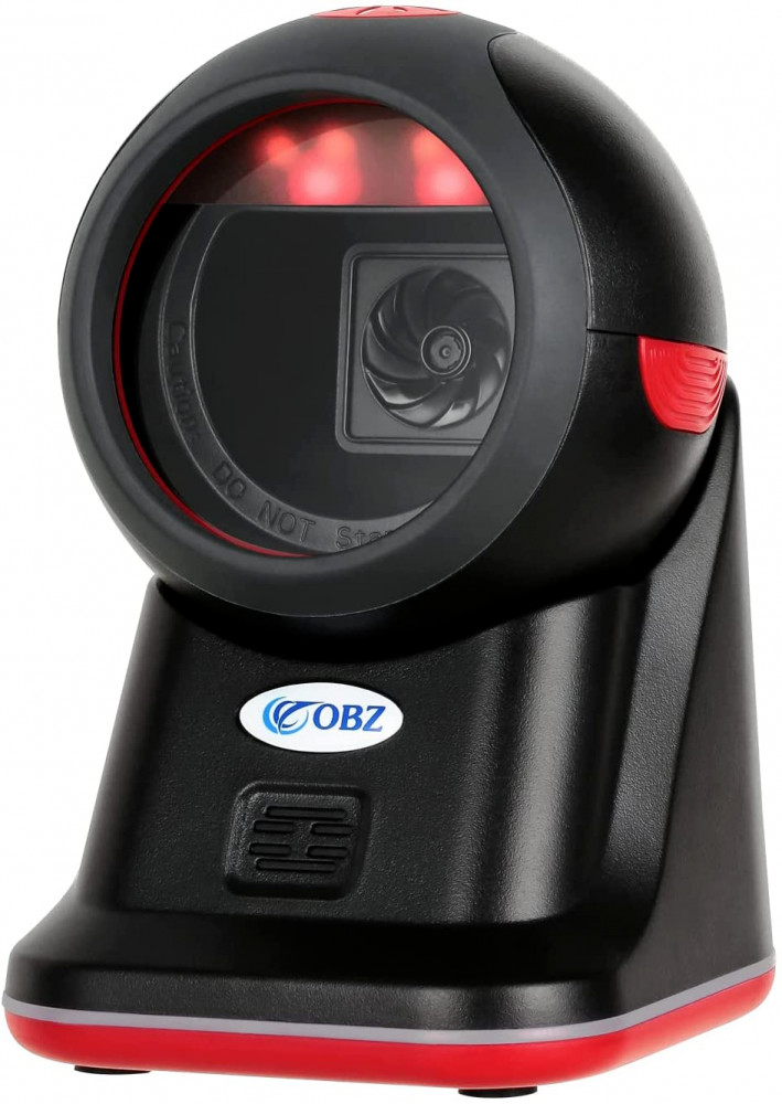 1D 2D Desktop Barcode Scanner, Omnidirectional USB Wired Hands-Free Barcode…